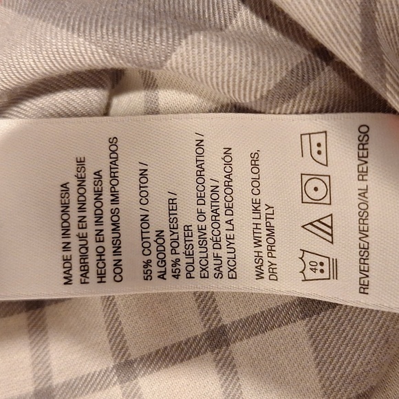 e IZOD Pink and Gray Checkered Top Size XXL.  EUC - Picture 4 of 4